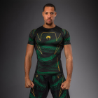 Рашгард - Venum Matupa Short Sleeve Rashguard - Black/Green/Gold​